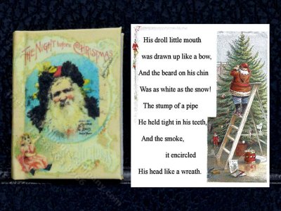 (image for) Miniature Book: 'A Visit of St Nicholas'