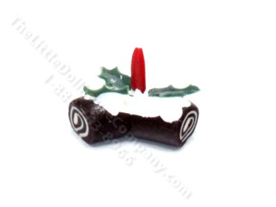 (image for) Miniature Christmas Swiss Roll for Dollhouses
