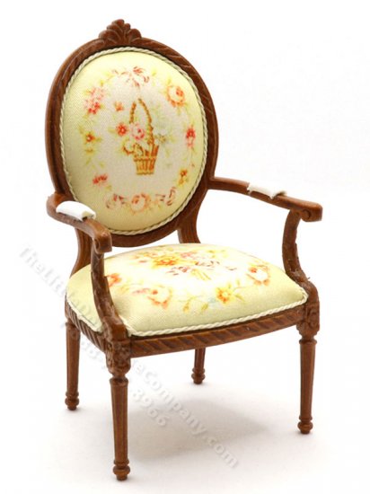 (image for) French 19th Century Louis XV Style Walnut Armchair