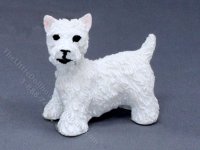 (image for) Miniature White Terrier for Dollhouses