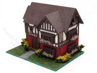 (image for) 1:144 Scale Tudor Style Assembled Dollhouse