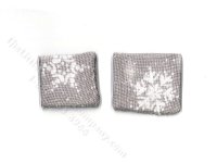 (image for) Miniature Pair of Snowflake Pillows for Dollhouses