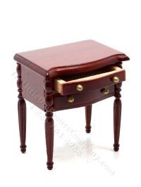 (image for) Vintage Miniature Two-Drawer Nightstand for Dollhouses