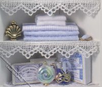 (image for) Miniature Corner Cabinet for Dollhouses