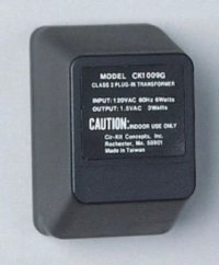 (image for) Dollhouse Scale Model 120v to 1.5VAC 3 Watt