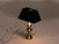 (image for) Miniature 12v Rectangular Table Lamp for Dollhouses - Black