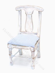 (image for) Miniature Antiqued Kitchen Upholstered Chair
