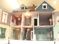 (image for) Vintage Assembled Country Victorian Dollhouse