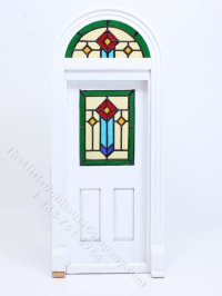 (image for) Miniature Stained Glass Window Set for Dollhouses