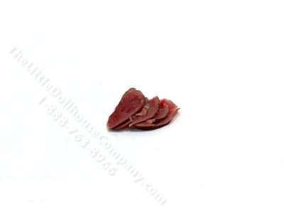 (image for) Miniature Sliced Ham for Dollhouses