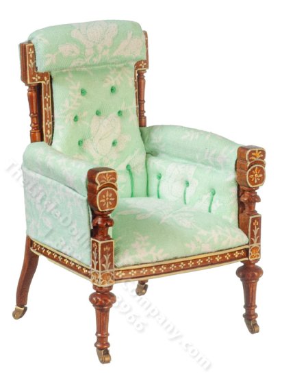 (image for) Dollhouse Miniature Arm Chair French 18th C
