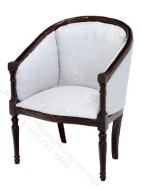(image for) Miniature Mahogany Tub Chair For Dollhouses