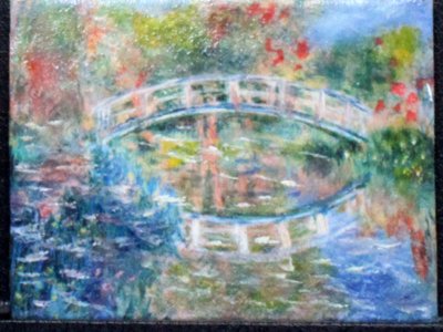 (image for) "The Japanese Bridge" Replica Painting by Larry Morganti