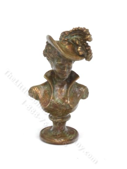 (image for) Miniature Brass Jene Bust by Jim Pounder