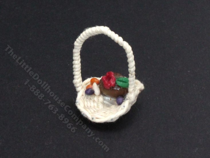 (image for) Miniature Easter Basket for Dollhouses