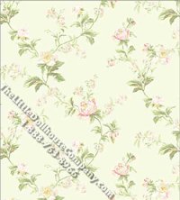 (image for) Cottage Rose Vine Pattern Miniature Wallpaper for Dollhouses