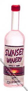 (image for) Dollhouse 1/2 Scale Model Bottle of Rose Wine