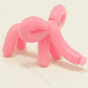 (image for) Miniature Decorative Polymer Pink Balloon Elephant