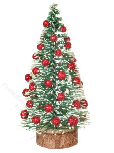 (image for) Miniature 4.5" Christmas Tree for Dollhouses