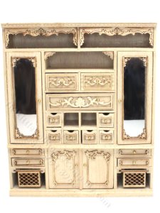 (image for) Miniature Unfinished Cabinet for Dollhouses