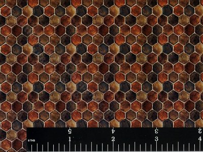 (image for) Hexagon Tile Pattern Miniature Wallpaper for Dollhouses