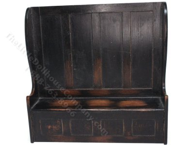 (image for) Miniature Handmade Wooden Pew by Susan Gowen