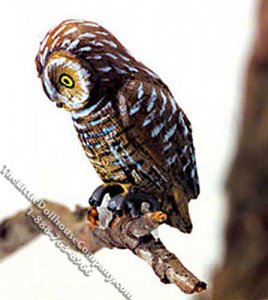 (image for) Dollhouse Scale Model Pell's Fishing Owl