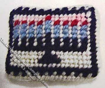 (image for) Miniature Menorah Needlepoint Pillow for Dollhouses