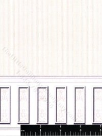 (image for) Ethereal Wainscot Chair Rail Wallpaper for Dollhouses