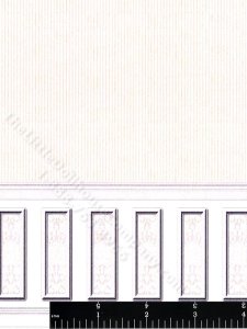 (image for) Ethereal Wainscot Chair Rail Wallpaper for Dollhouses