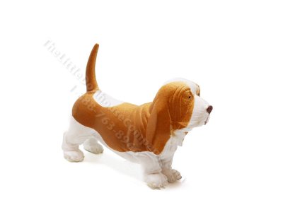 (image for) Miniature Basset Hound Dog for Dollhouses
