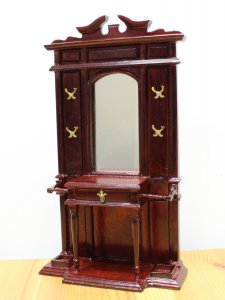 (image for) Miniature Mahogany Hallway Stand