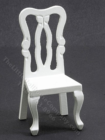(image for) Miniature Side Chair for Dollhouses - White