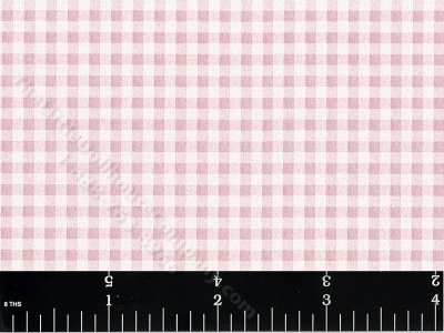 (image for) Pink Gingham Miniature Wallpaper for Dollhouses