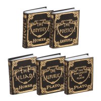 (image for) Miniature Reproduction Greek Classics Books for Dollhouses