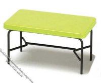 (image for) Miniature 1940's Style Green Metal Table for Dollhouses