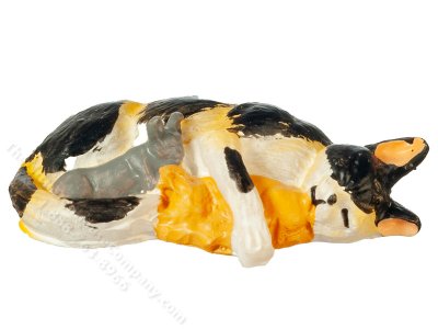(image for) Miniature Calico Cat and Kittens for Dollhouses