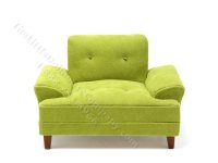 (image for) Miniature Mid Century Armchair for Dollhouses - Green