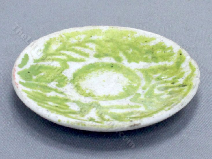 (image for) Miniature Large Decorative Fern Plate for Dollhouses