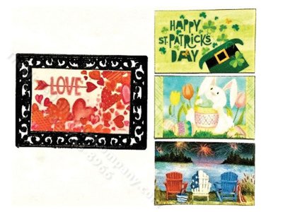 (image for) Miniature Holiday Door Mat Set #2