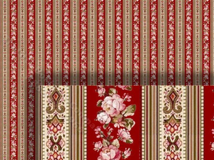 (image for) Dollhouse 1/2 Scale Model Stripe Wallpaper