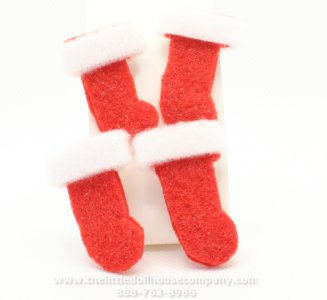 (image for) Miniature Felt Christmas Stockings