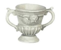 (image for) Miniature Grey Urn for Dollhouses