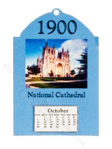 (image for) Miniature 1900 National Cathedral Calendar for Dollhouses