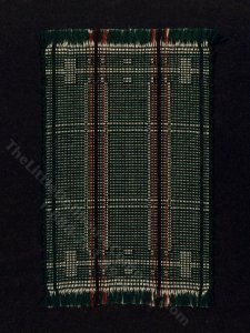 (image for) Miniature Green Woven Rug for Dollhouses