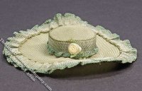 (image for) Ladies Green Hat by Judith Blondell for Dollhouses