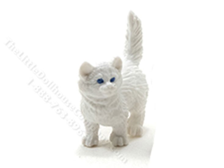 (image for) Dollhouse Scale Model White Kitten