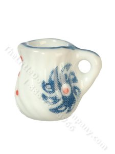 (image for) Miniature Pitcher for Dollhouses - Blue Flower
