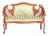 (image for) Miniature Art Nouveau Living Room Sofa for Dollhouses