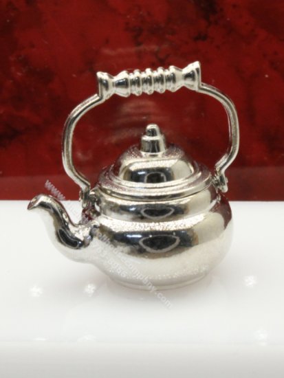 (image for) Miniature Metal Kettle with with Swinging Coil Handle